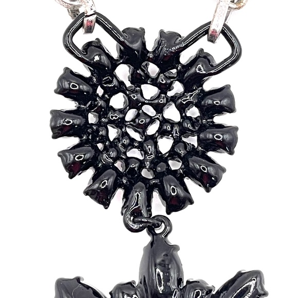 LOGO by Lori Goldstein Links  Double Rhinestone Sunflower Pendant Necklace - Picture 6 of 12